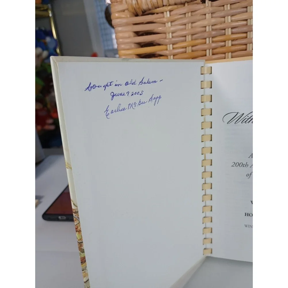 With‎ Heart And Hand Home Moravian Church Cookbook Winston-Salem, NC